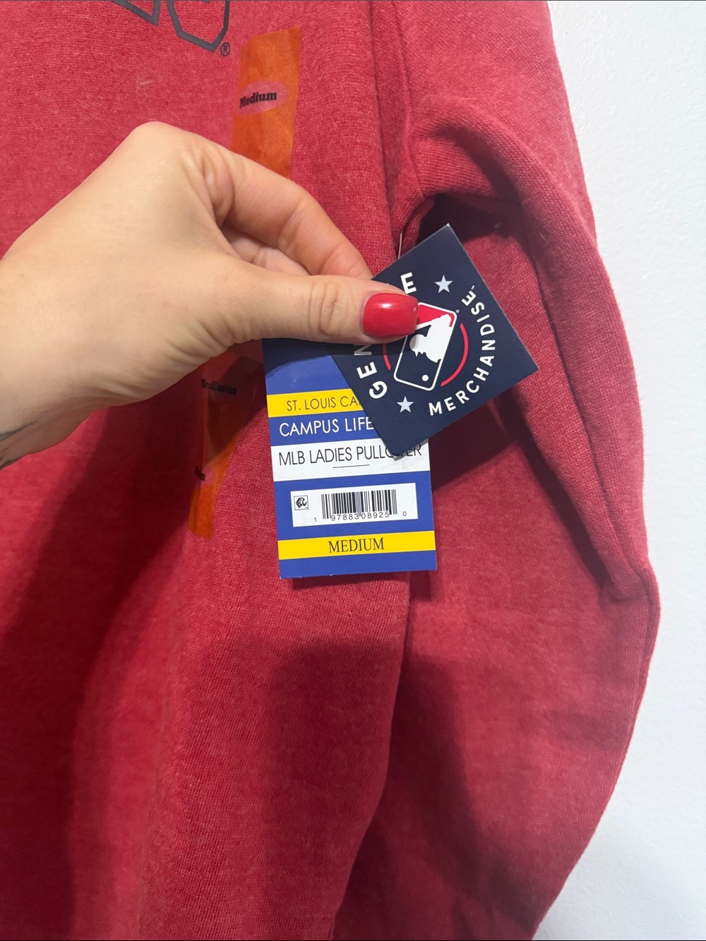 ST. LOUIS CARDINALS CAMPUS LIFESTYLE MLB LADIES PULLOVER - Picture 3 of 6